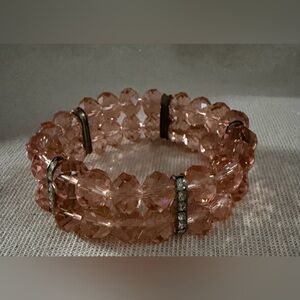 Pink Crystal Stretch Bracelet - Women Jewelry